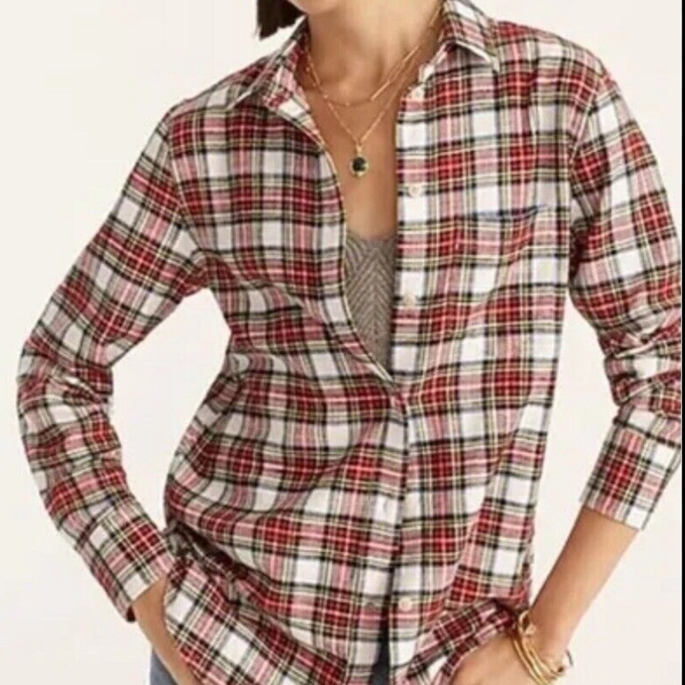 J.Crew Plaid classic button-down shirt in perfect fit